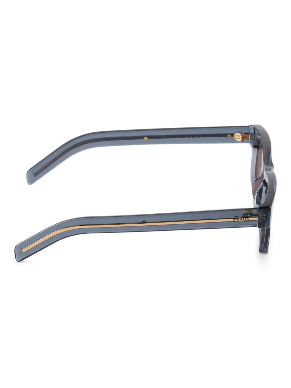 Prada Eyewear Zonnebril met gegraveerd logo Groen