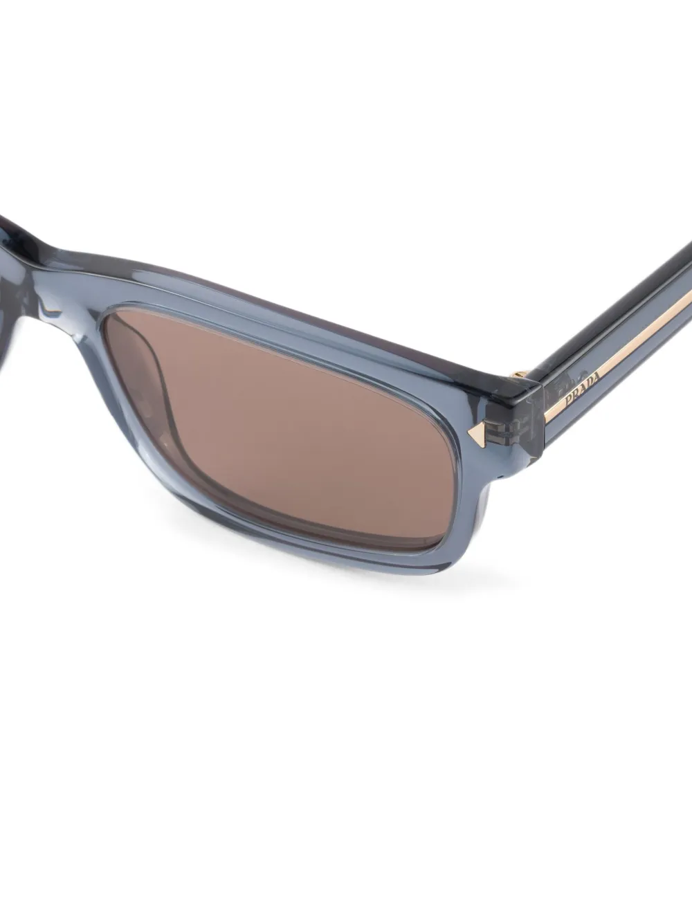 Prada Eyewear Zonnebril met gegraveerd logo Groen