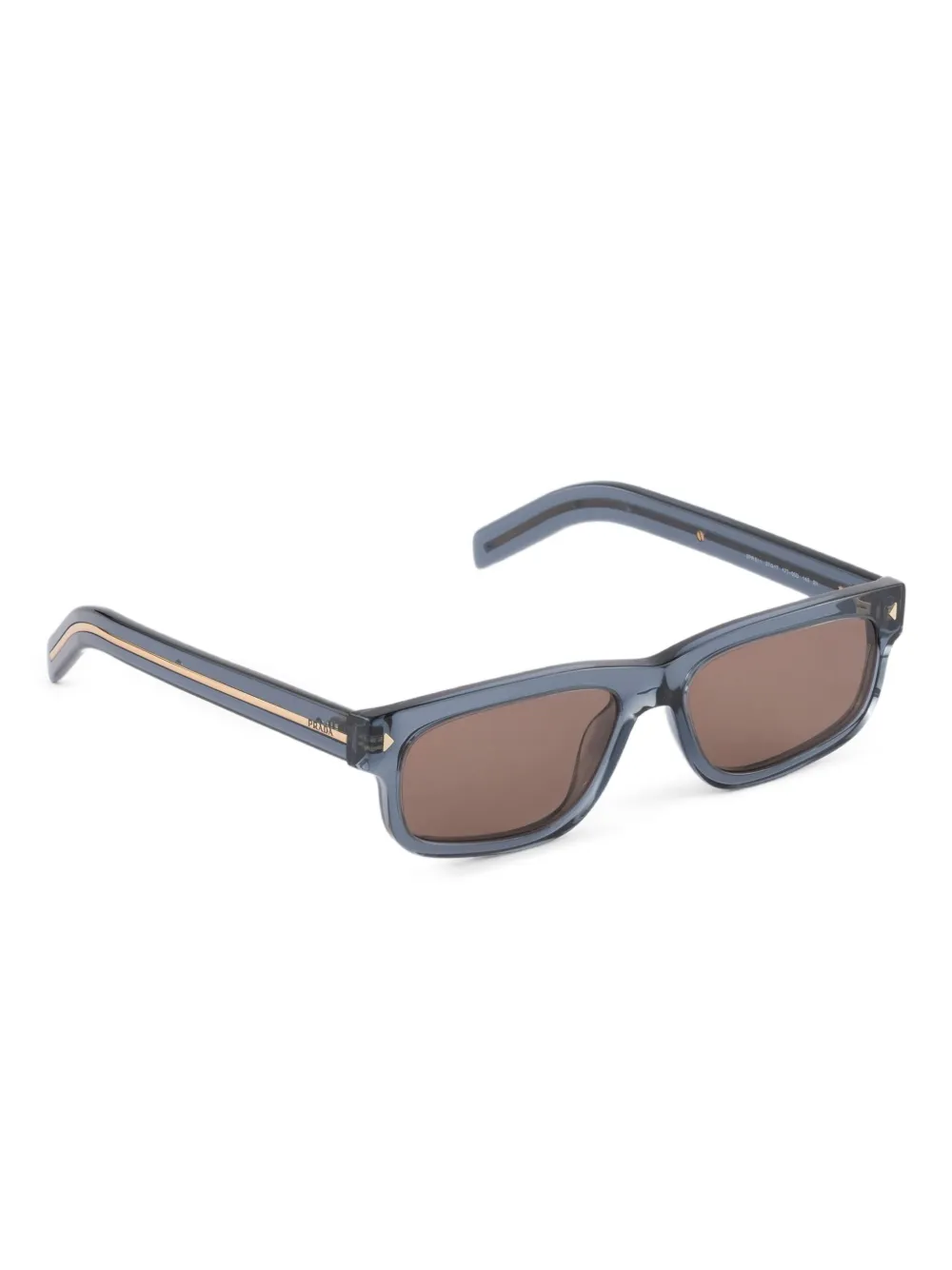 Prada Eyewear Zonnebril met gegraveerd logo Groen