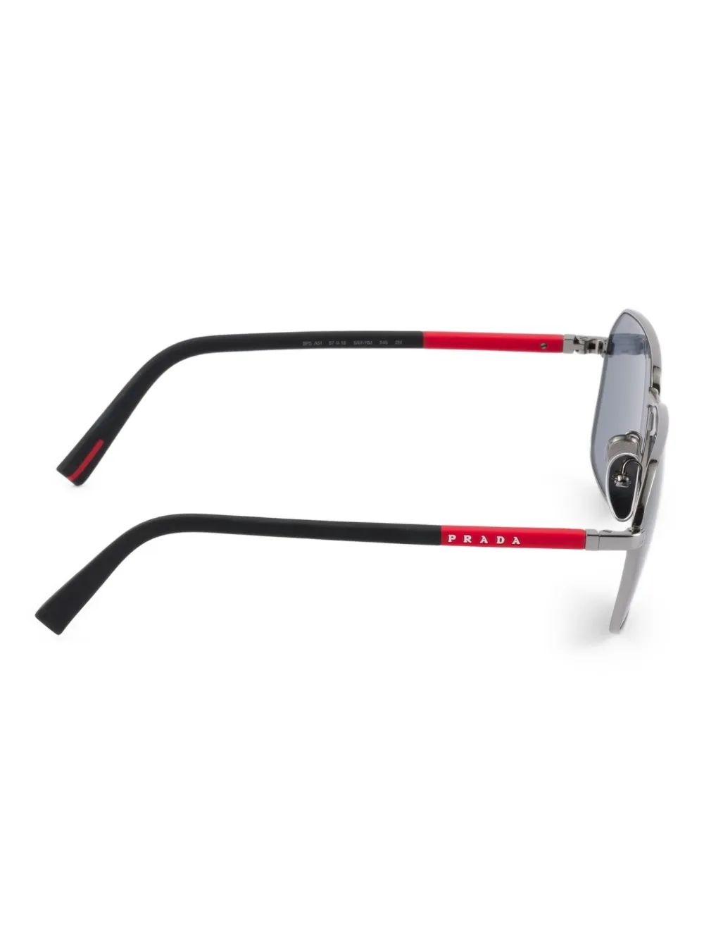 Prada Eyewear Linea Rossa zonnebril Zilver