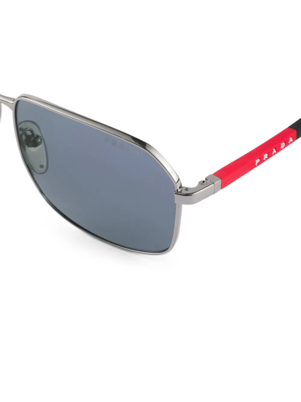 Prada Eyewear Linea Rossa zonnebril Zilver