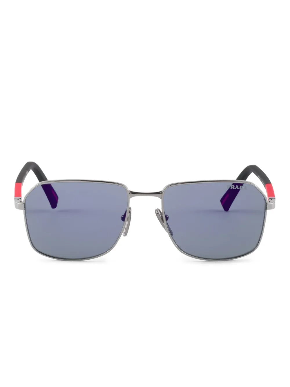 Prada Eyewear Linea Rossa zonnebril Zilver
