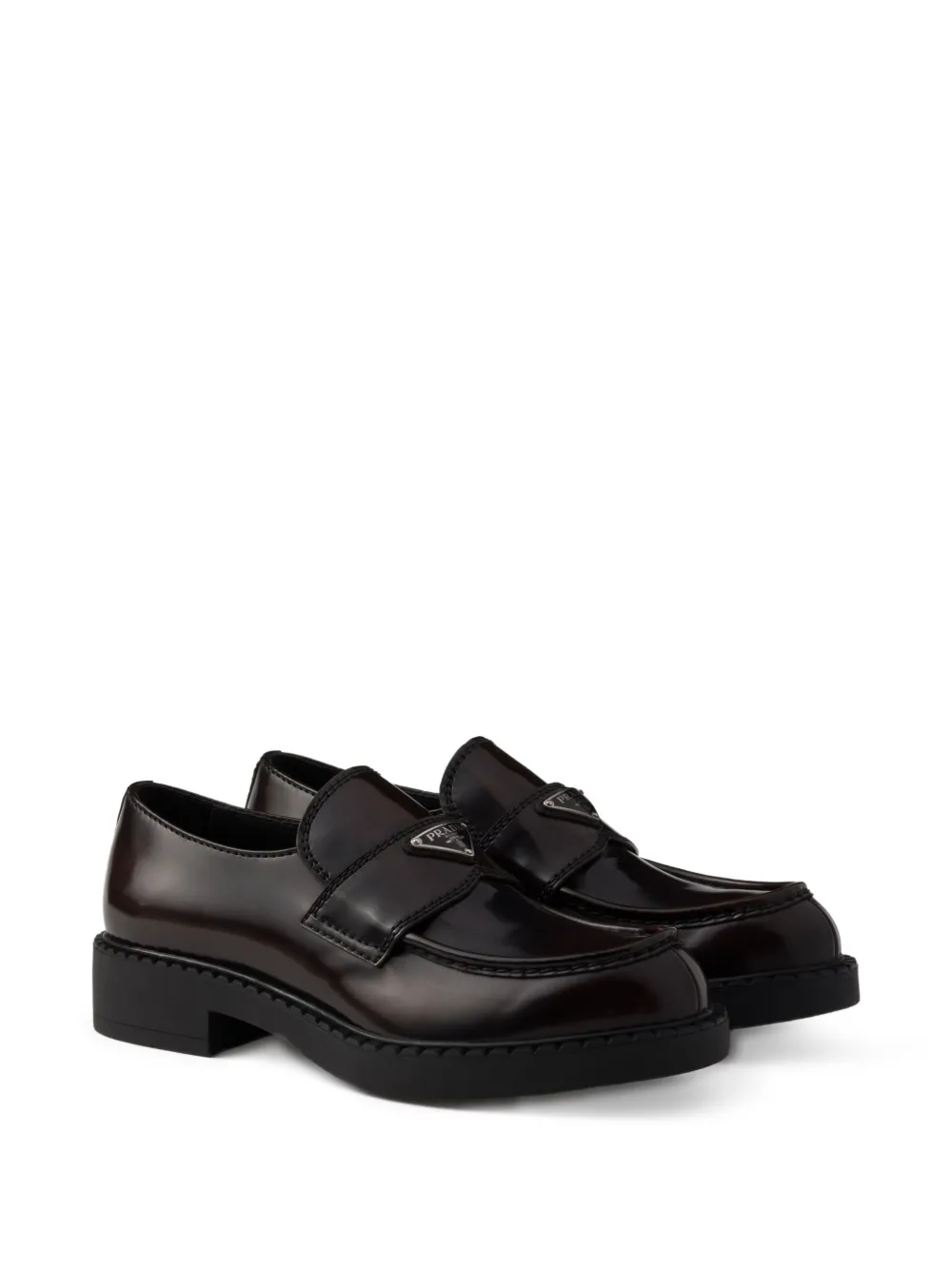 Prada Leren loafers - Bruin