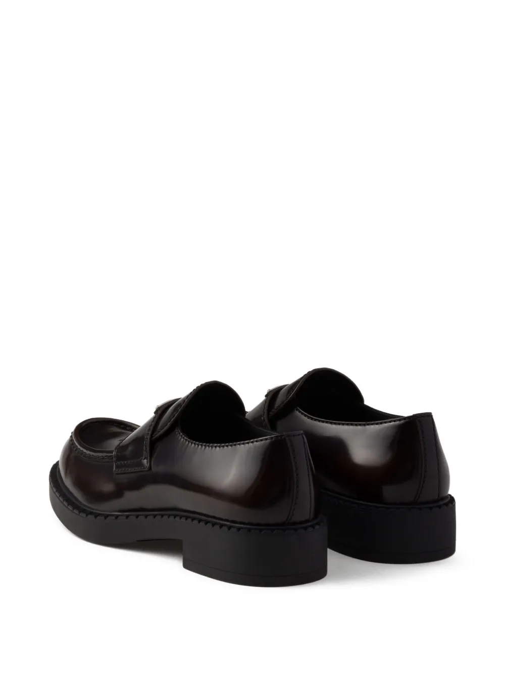 Prada leather loafers Brown