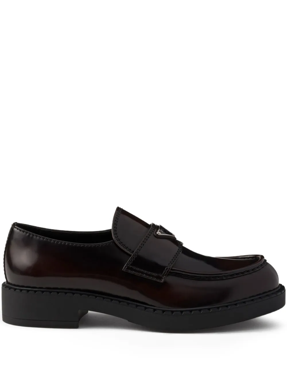 Prada leather loafers | Brown | Image 1