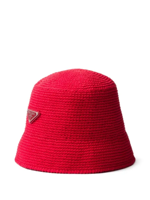 Prada crocheted bucket hat