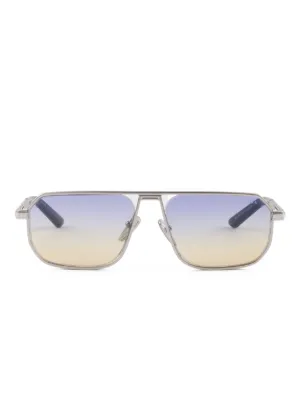 Prada Eyewear ダブルブリッジ サングラス | シルバートーン | FARFETCH JP