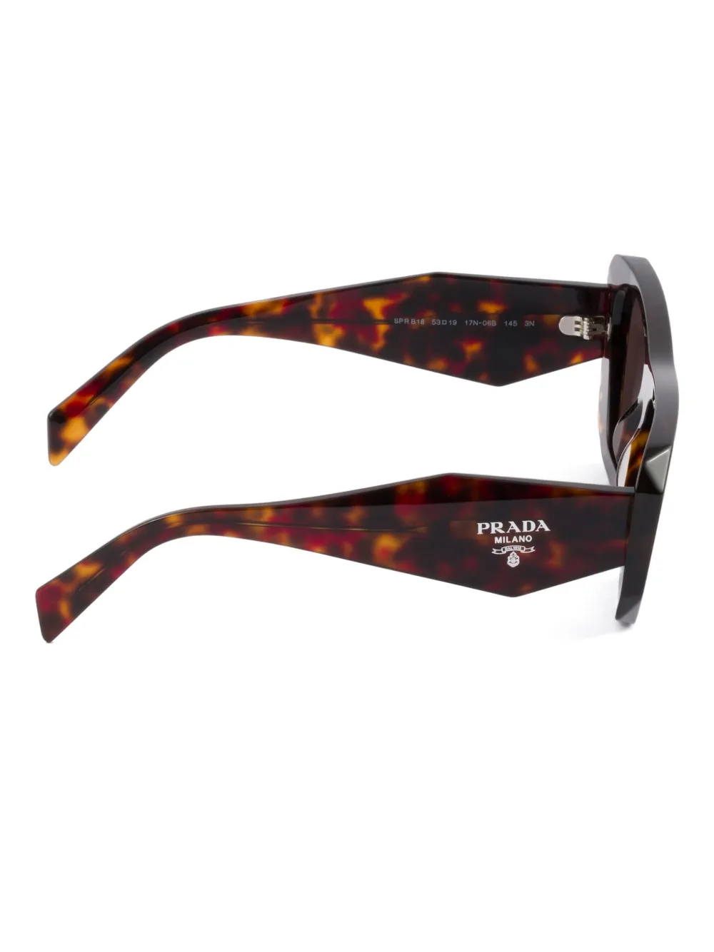 Prada Eyewear Zonnebril Bruin