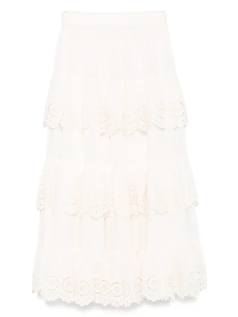 ZIMMERMANN Lucky embroidered skirt
