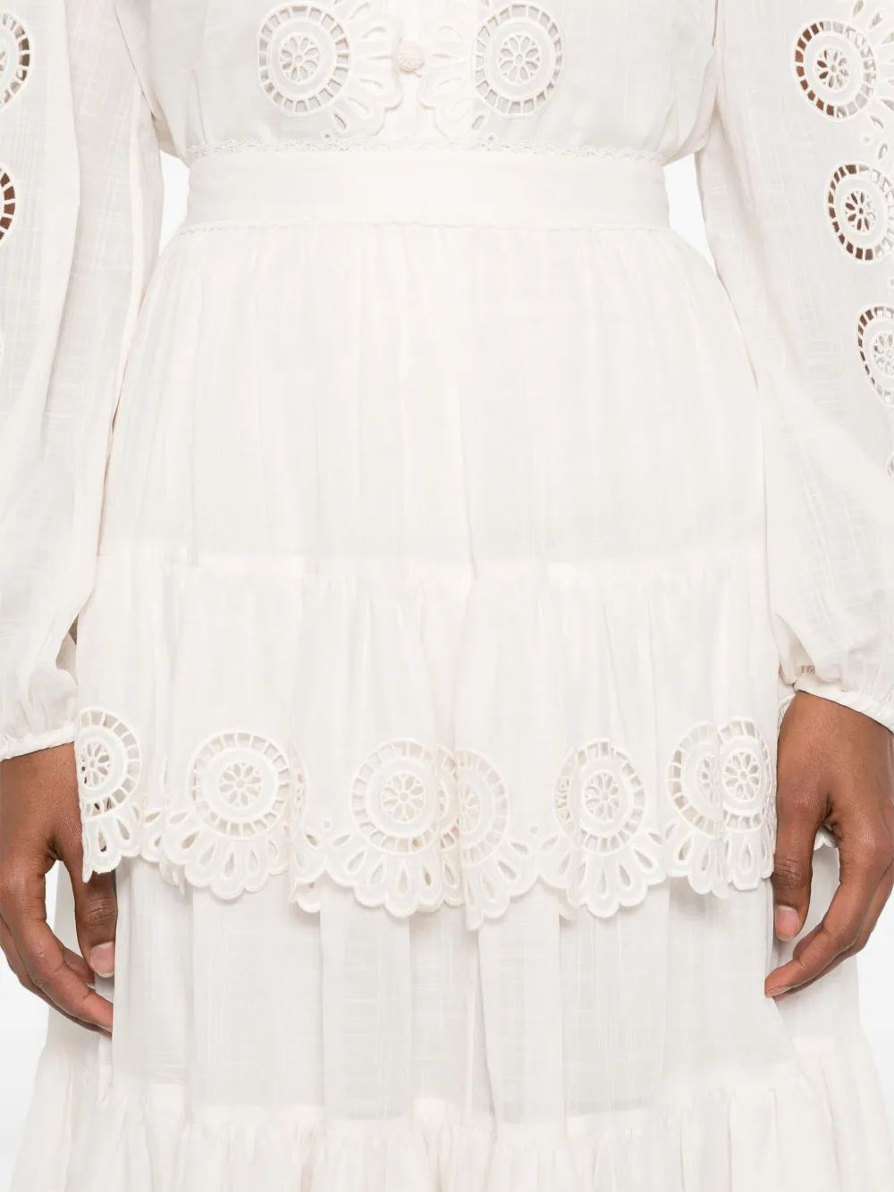 ZIMMERMANN Lucky rok met borduurwerk Beige