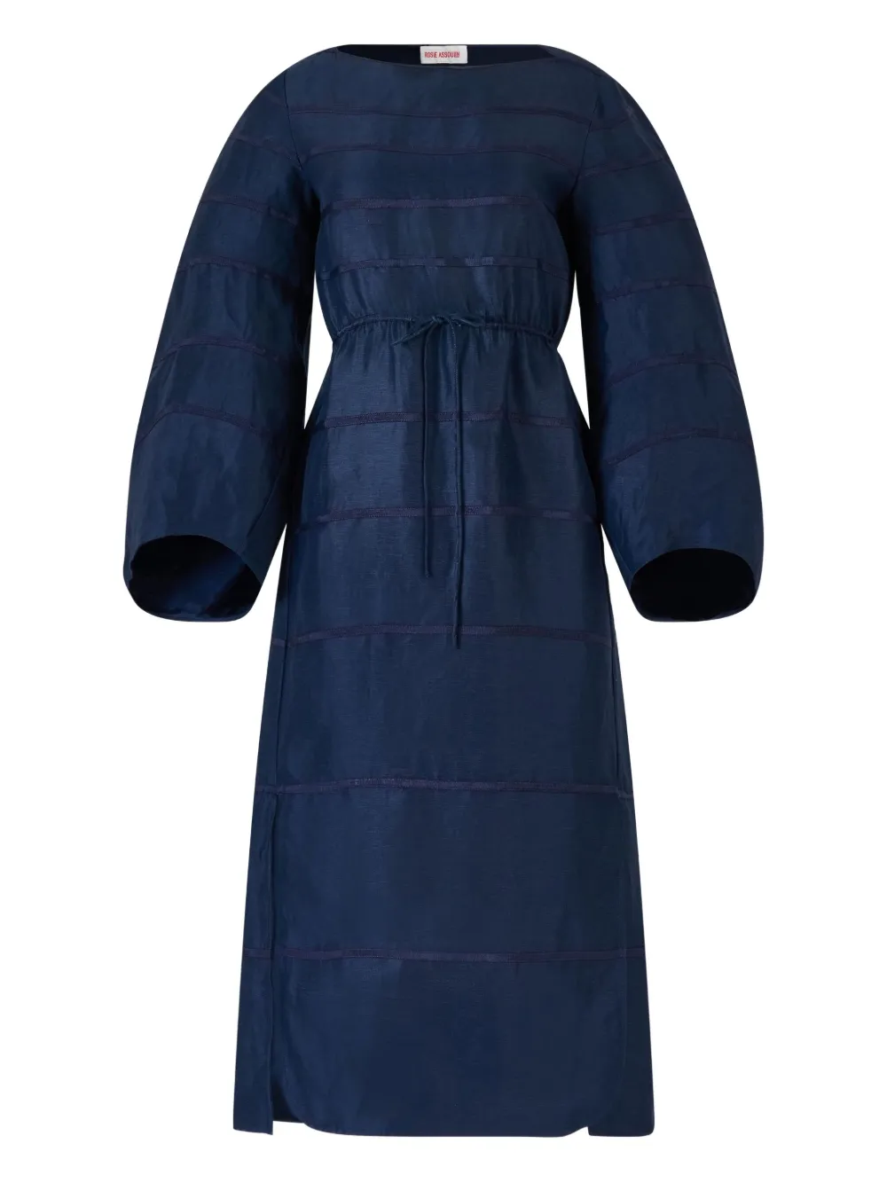 Rosie Assoulin vestido midi con cordones | azul | Image 1