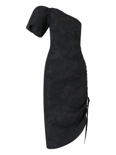 Rosie Assoulin textured-jacquard one-shoulder midi dress