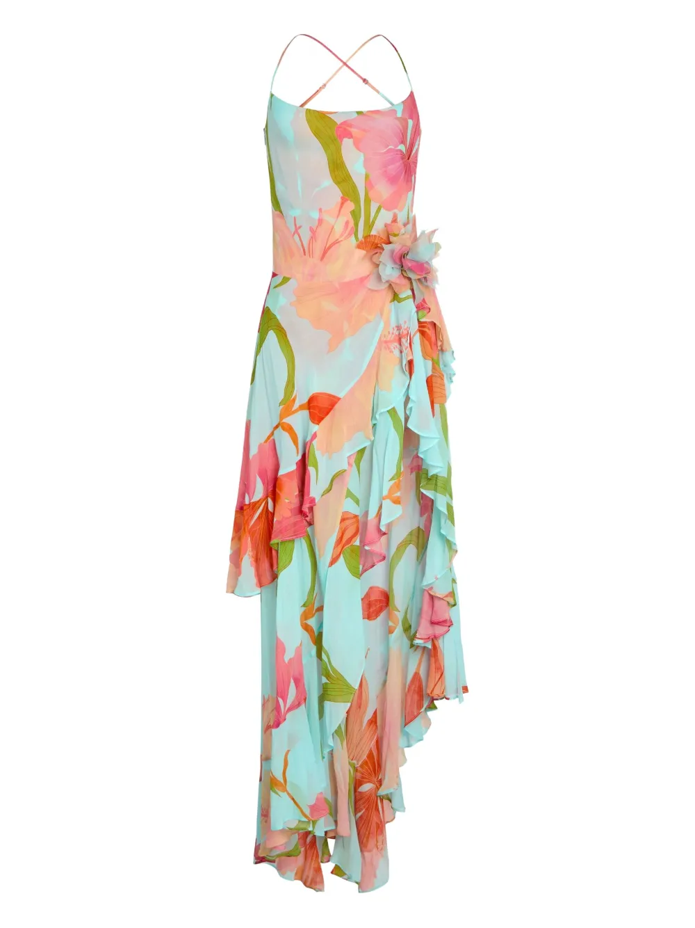 Retrofete Jurk Blauw
