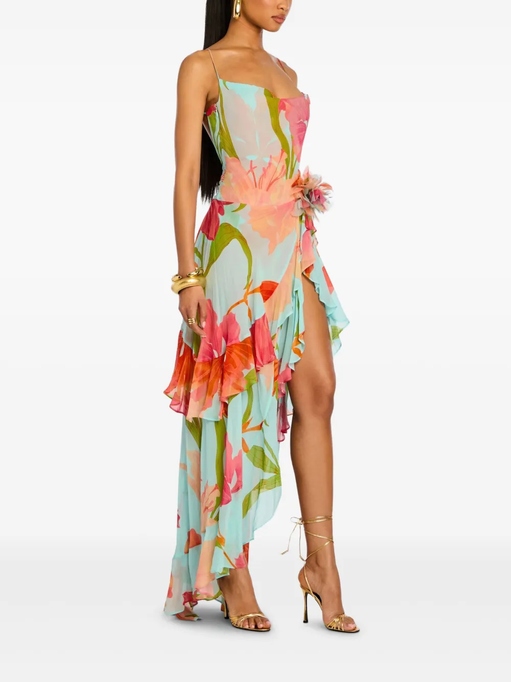 Retrofete Jurk Blauw