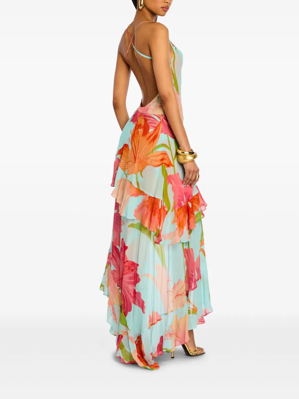Retrofete Jurk Blauw