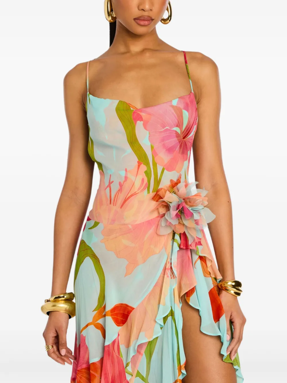Retrofete Jurk Blauw