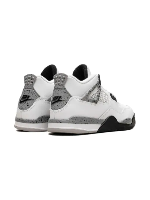 Jordan Kids Air Jordan 4 Retro "White Cement" speckled sneakers