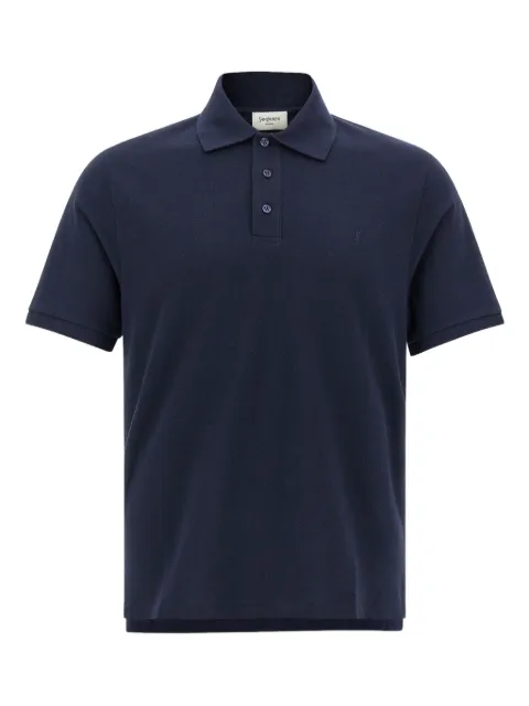 Saint Laurent Poloshirt mit Logo-Stickerei