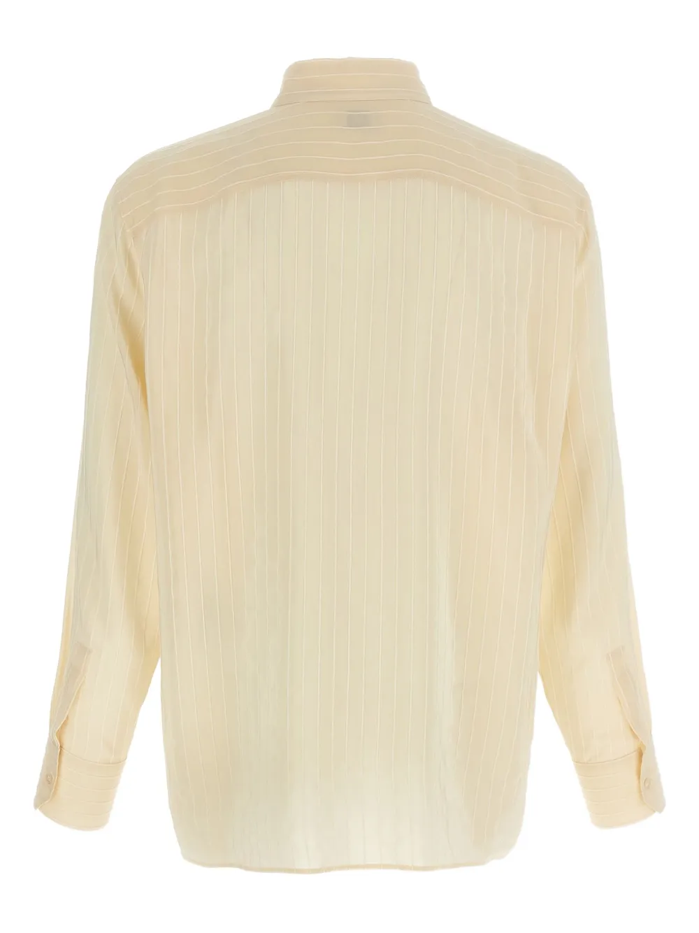 Saint Laurent Gestreept overhemd - Beige