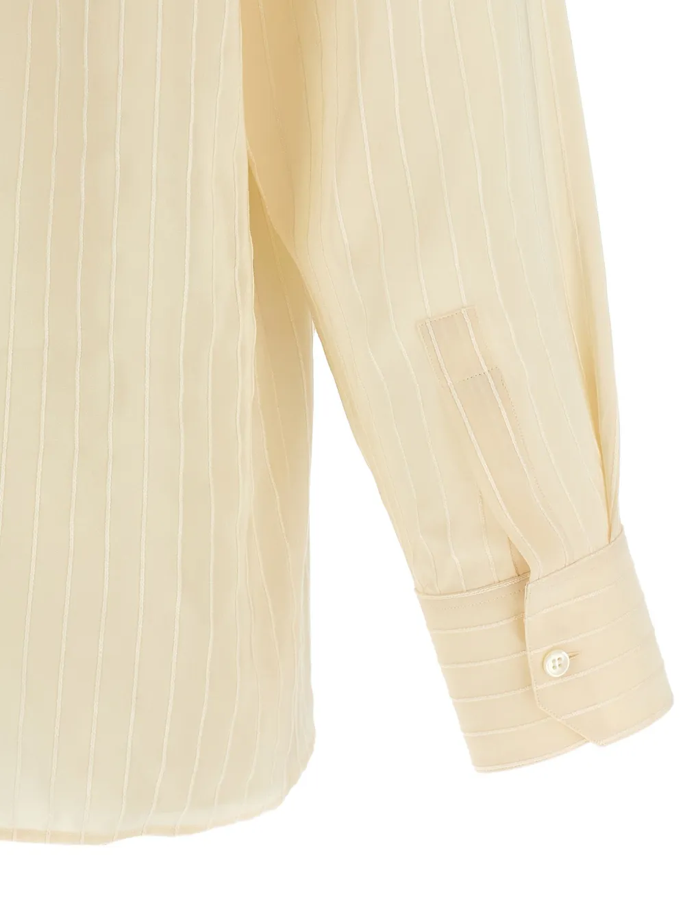 Saint Laurent Gestreept overhemd Beige
