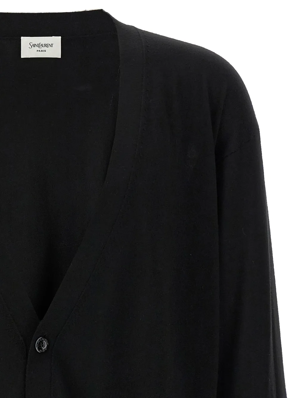 Saint Laurent Wollen vest Zwart