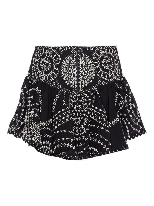 Charo Ruiz Ibiza Marli Mini Skirt | Black | FARFETCH GR