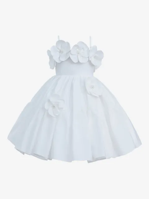 Mimi Tutu robe en soie à détail de fleur