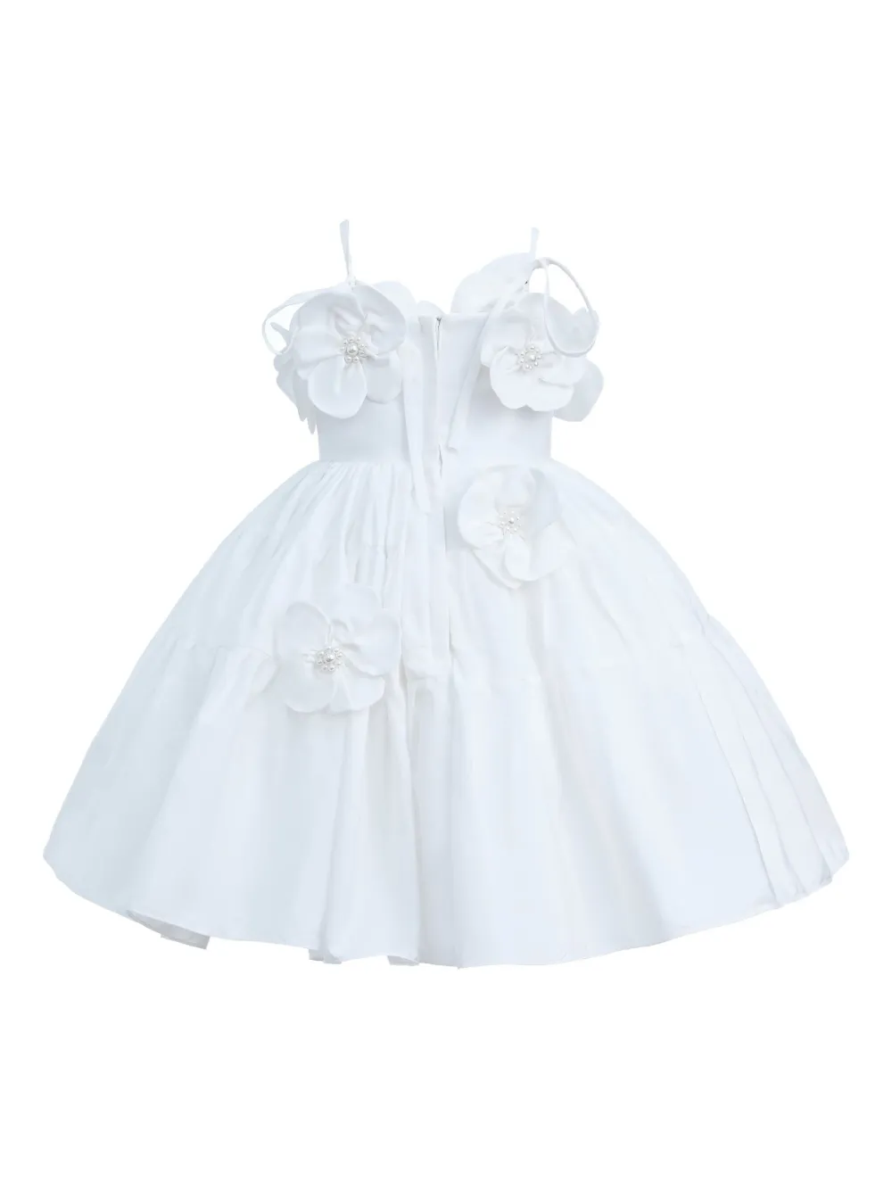 Mimi Tutu Jurk met bloemendetails Wit