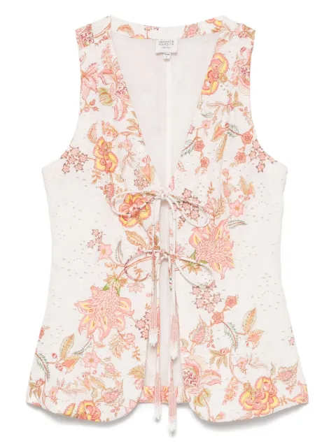 Hemant And Nandita printed waistcoat