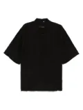 Costumein linen polo shirt - Black