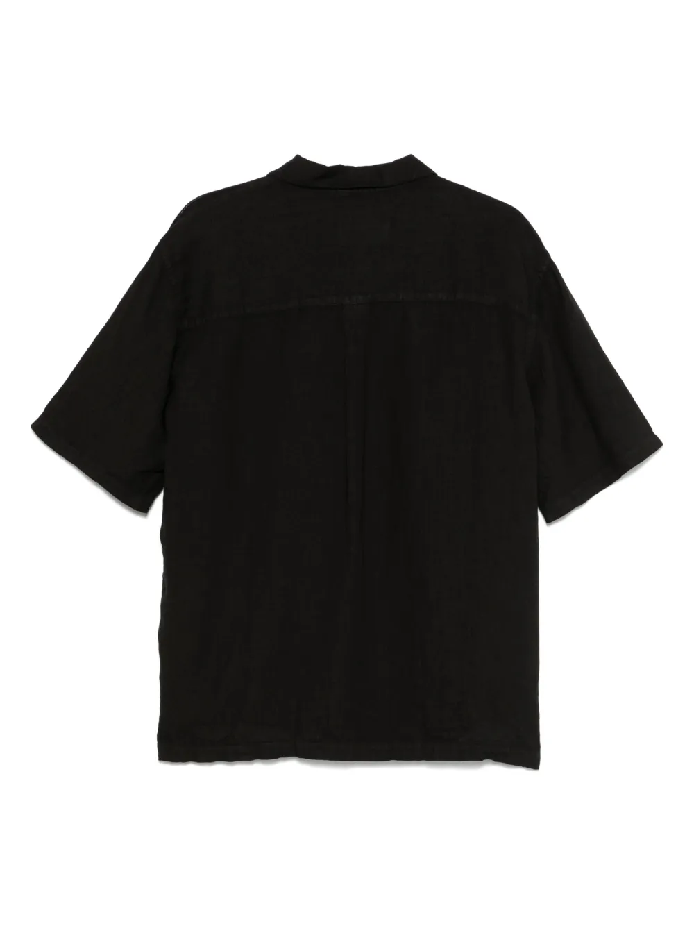 Costumein linen polo shirt - Zwart