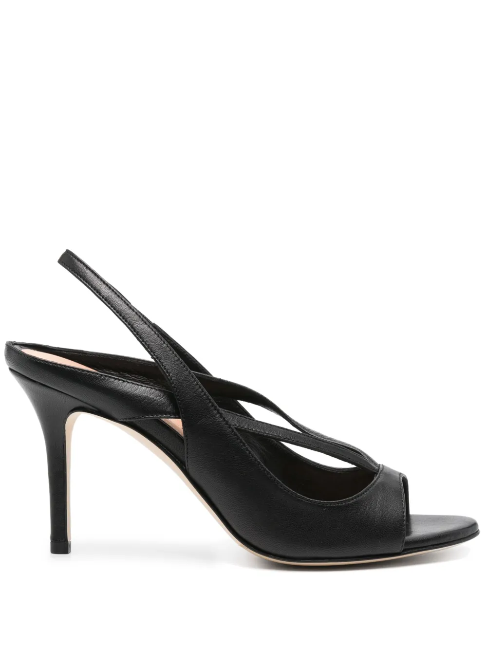 The Seller 90mm leather sandals Black