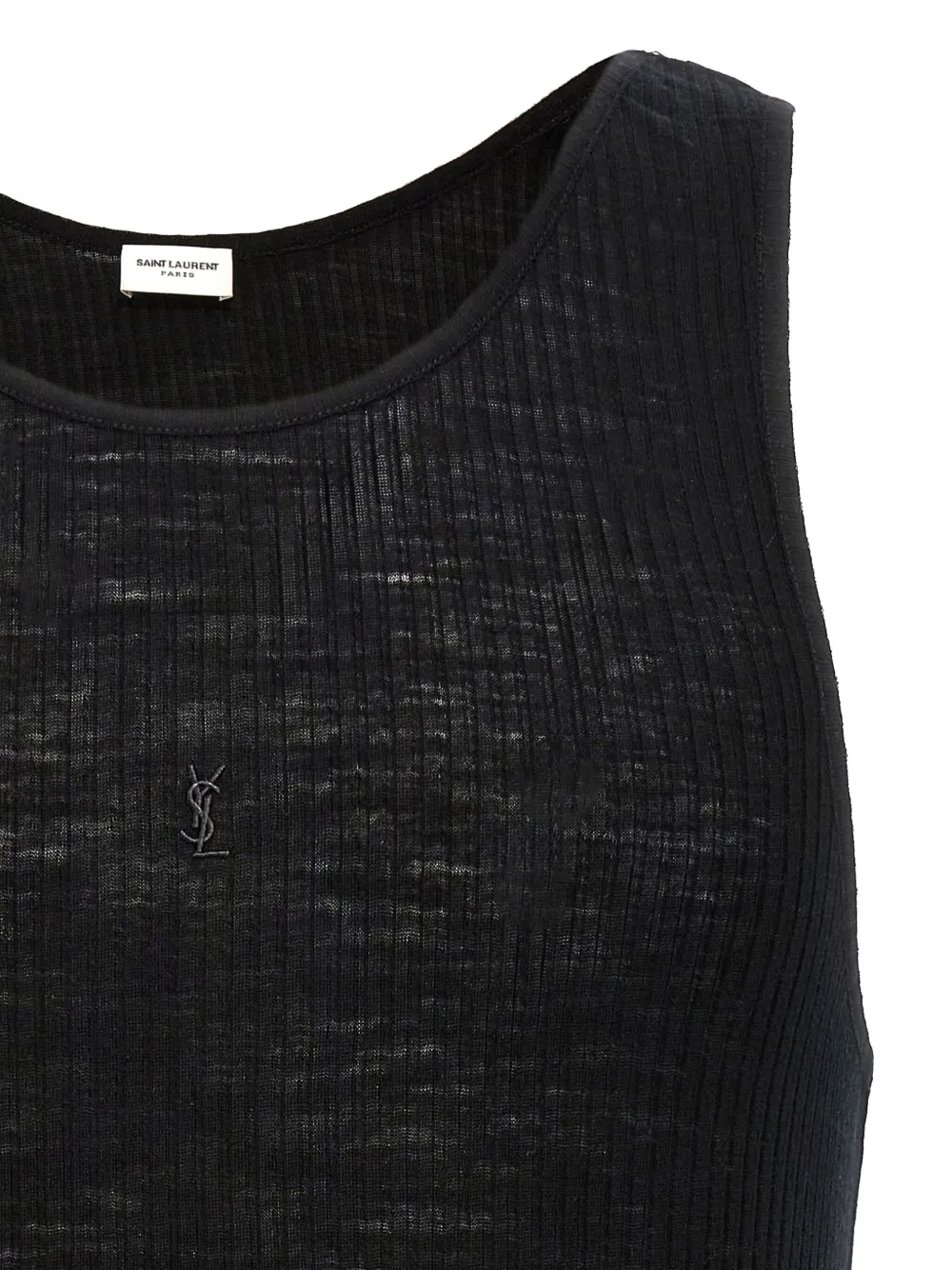 Saint Laurent Cassandre tanktop Zwart