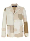 Junya Watanabe MAN patchwork blazer - Neutrals
