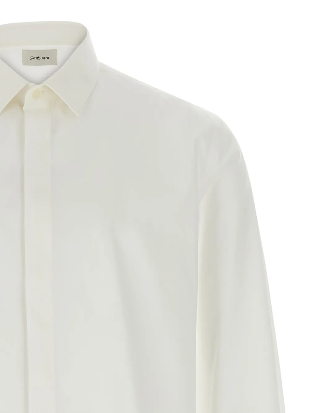 Saint Laurent Katoenen overhemd Wit