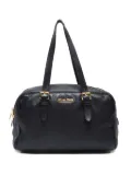 Miu Miu Pre-Owned 2010s logo-lettering shoulder bag - Black