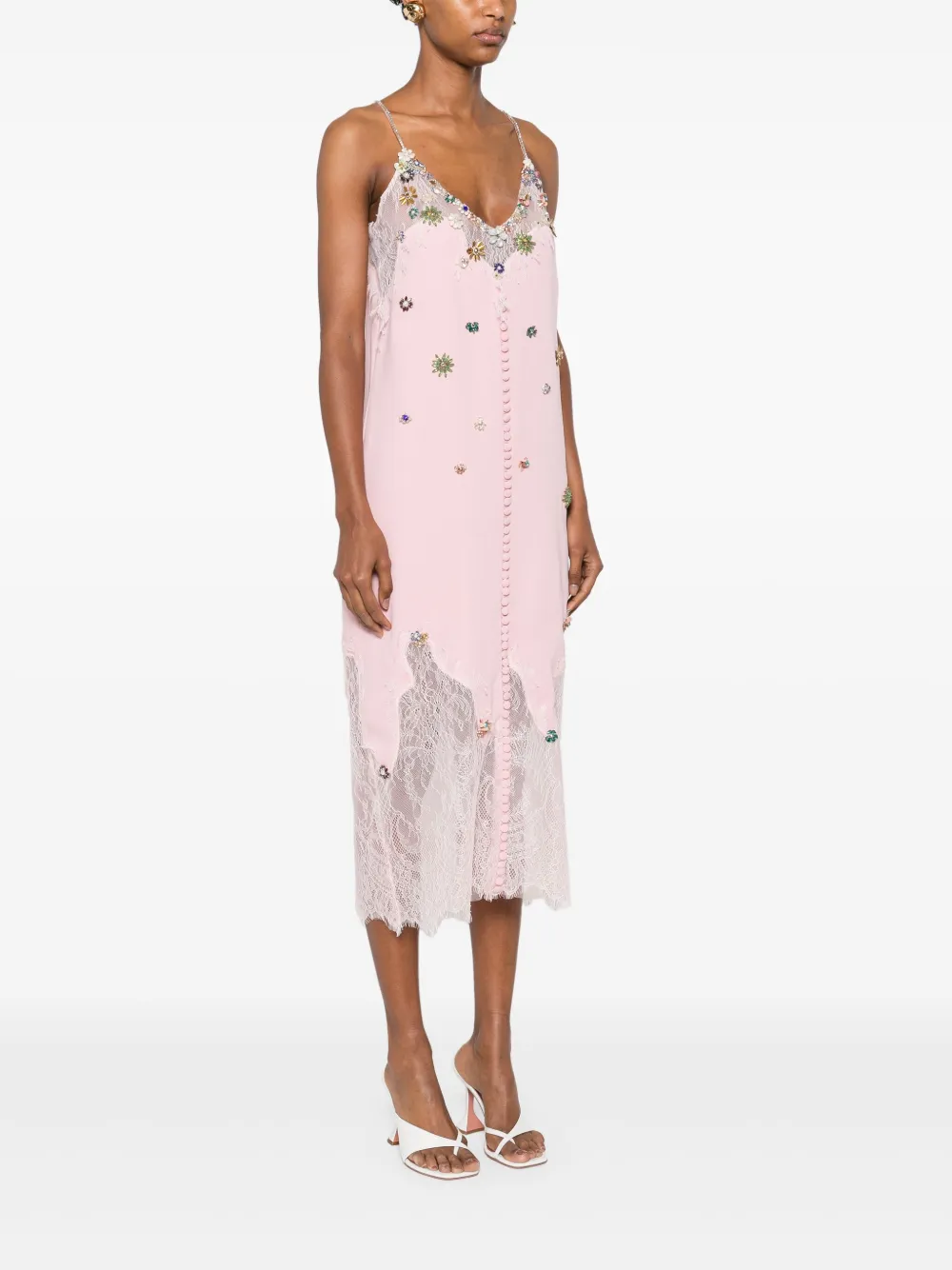 Costarellos Britt midi-jurk Roze