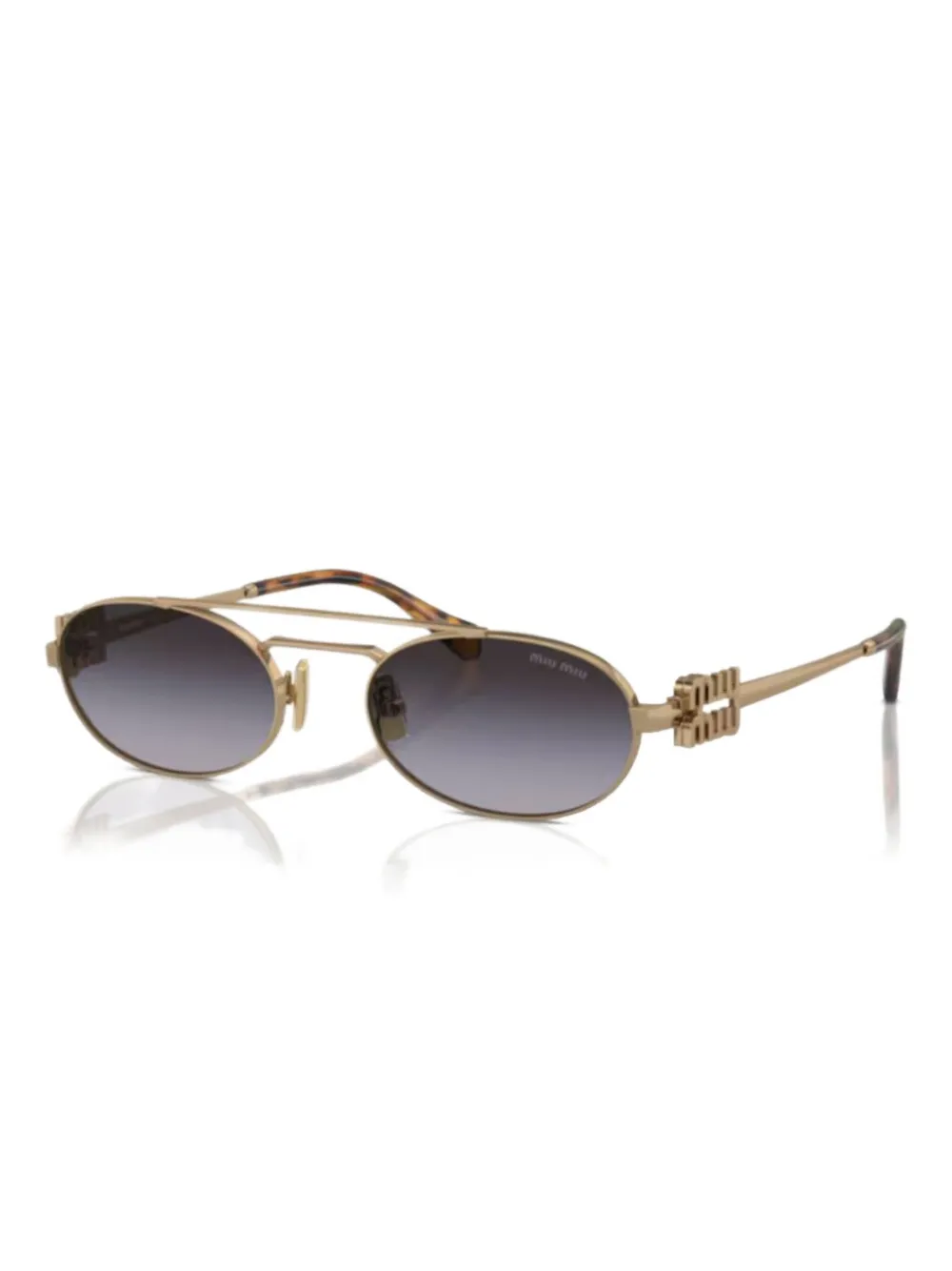 Miu Miu Eyewear metal-frame sunglasses | Gold | Image 1