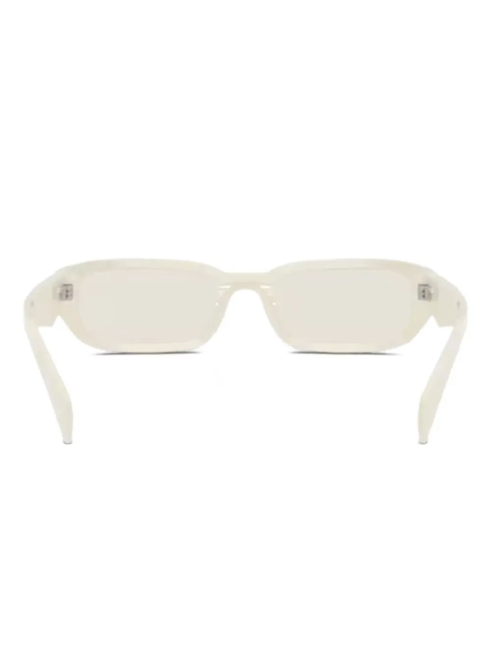 Prada Eyewear Zonnebril met rechthoekig montuur Wit