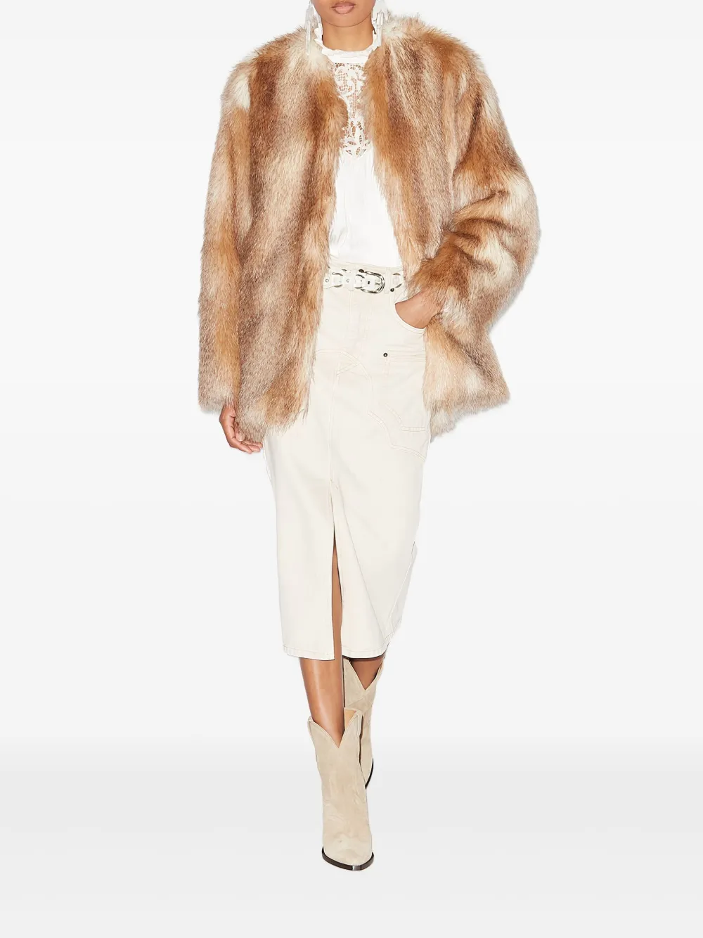 ISABEL MARANT Aglae coat | Faux Fur & Shearling Coats | Image 2