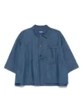 Scotch & Soda denim polo top - Blue