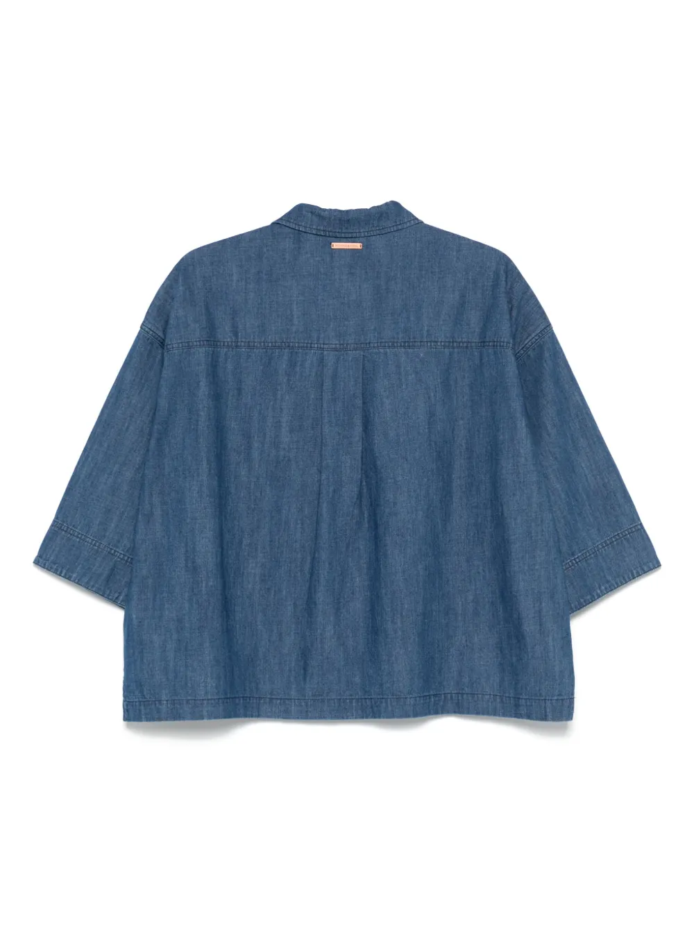 Scotch & Soda Denim polotop - Blauw