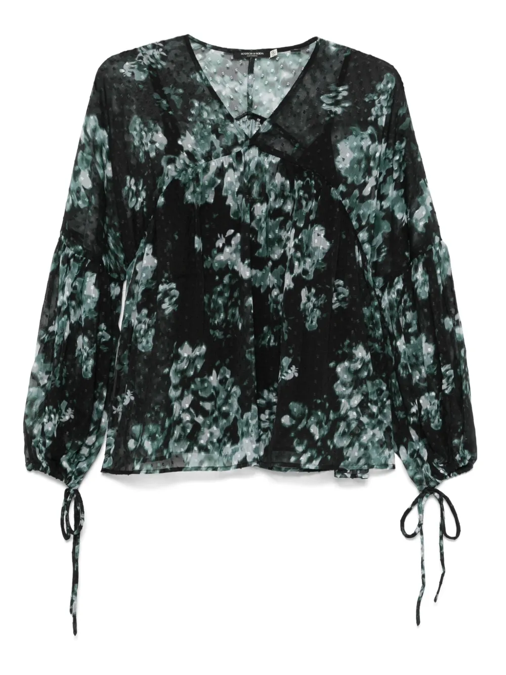Scotch & Soda Fil Coupe blouse Zwart