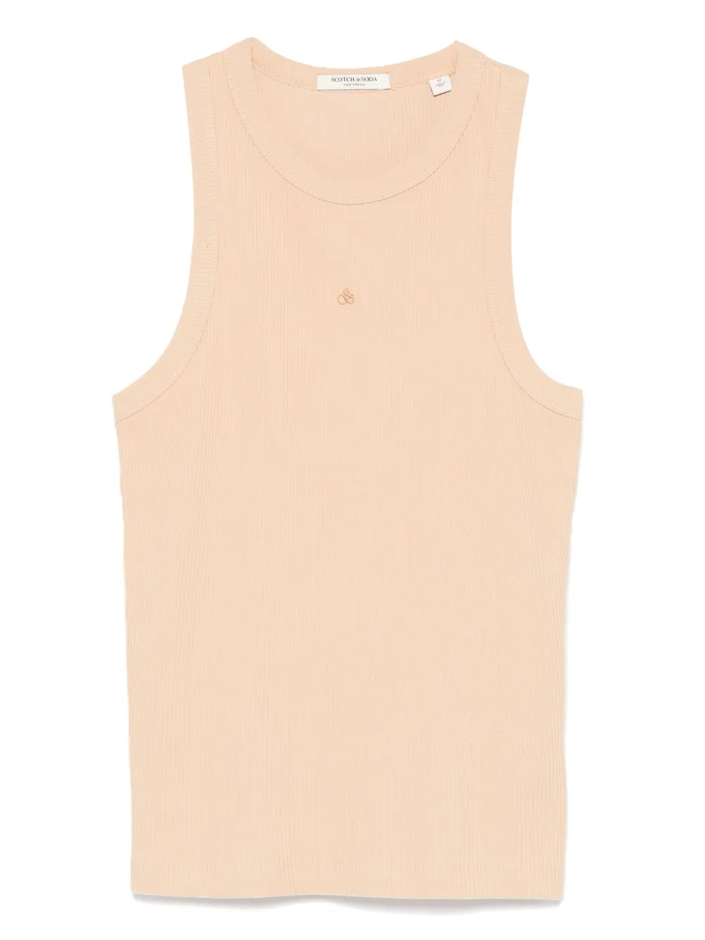 Scotch & Soda fine-ribbed tank top | Neutrals | Image 1