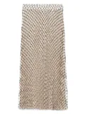 Scotch & Soda plissé midi skirt - Neutrals