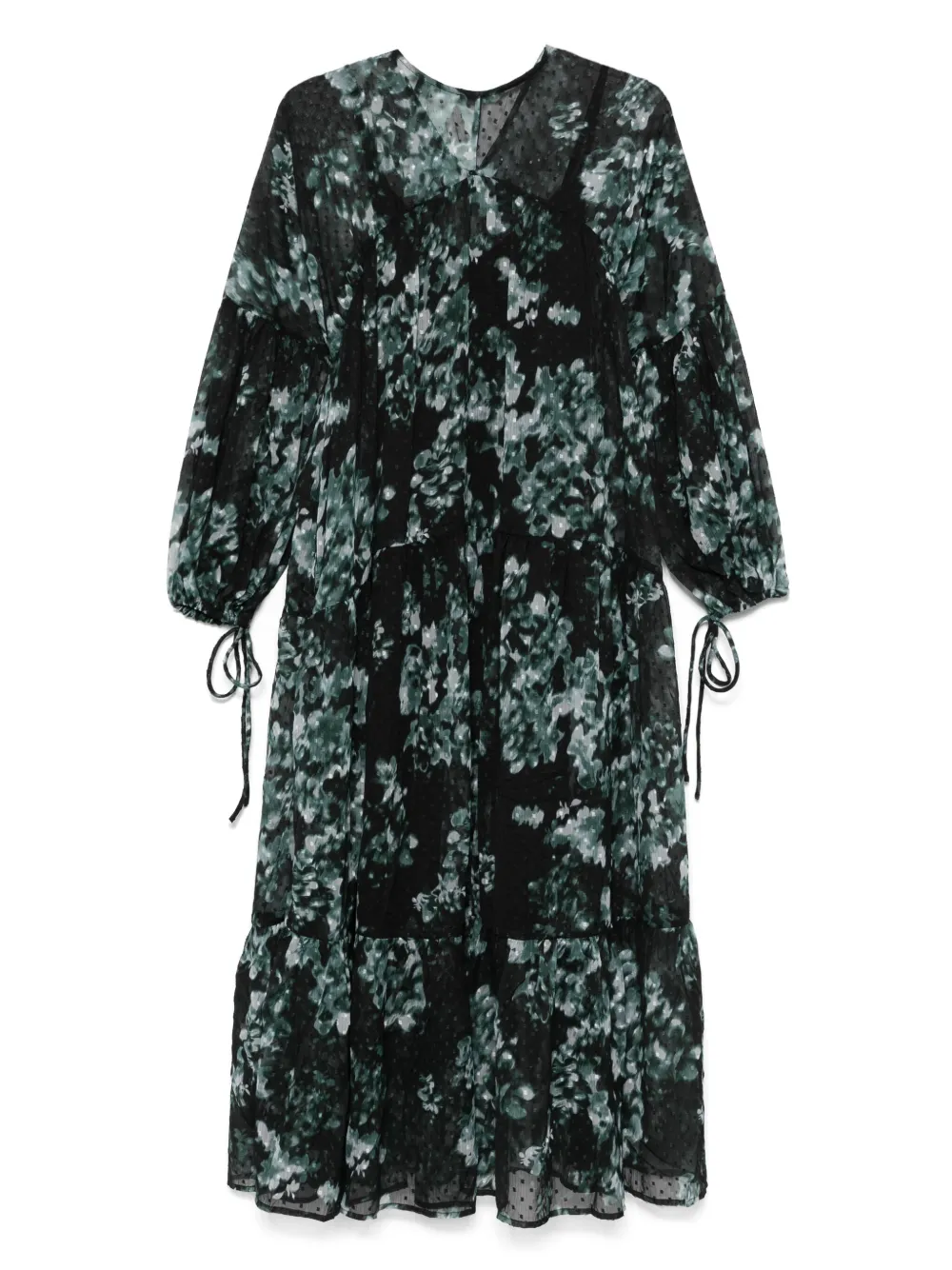 Scotch & Soda Fil Coupe maxi-jurk - Zwart