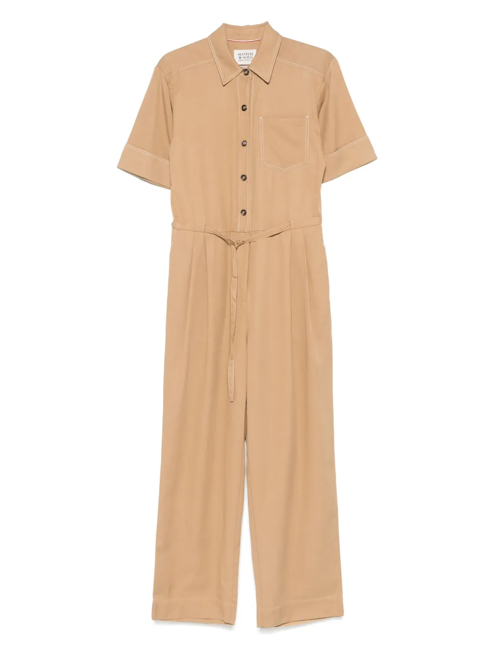 Scotch & Soda Gabardine-weave Jumpsuit