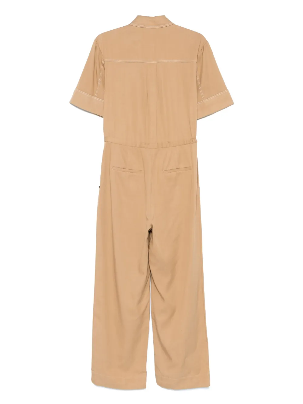 Scotch & Soda Jumpsuit met gabardine weving - Bruin