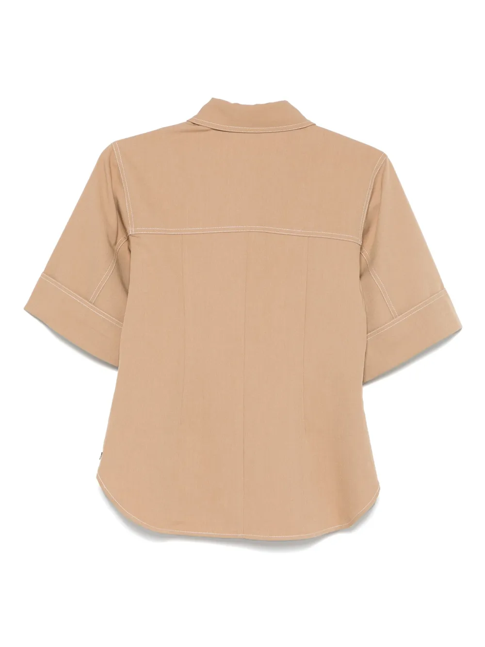 Scotch & Soda Gabardine geweven blouse - Bruin