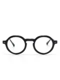Matsuda round-frame glasses - Black